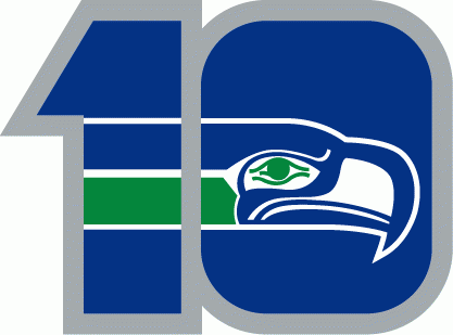 Seattle Seahawks 1985 Anniversary Logo iron on paper